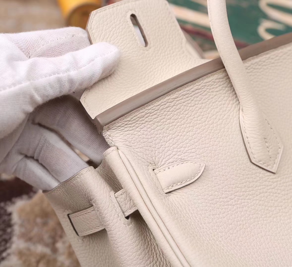 Hermes Birkin 25 奶昔白 原厂御用顶级小牛皮 金扣 现货