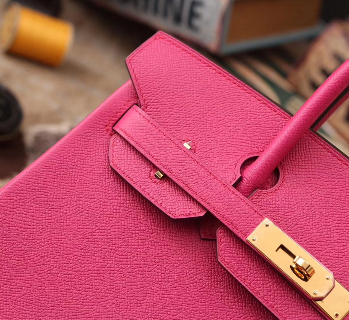 Hermes Birkin 30 L3 玫紫色 新色 原厂御用顶级Epsom皮 金扣 现货