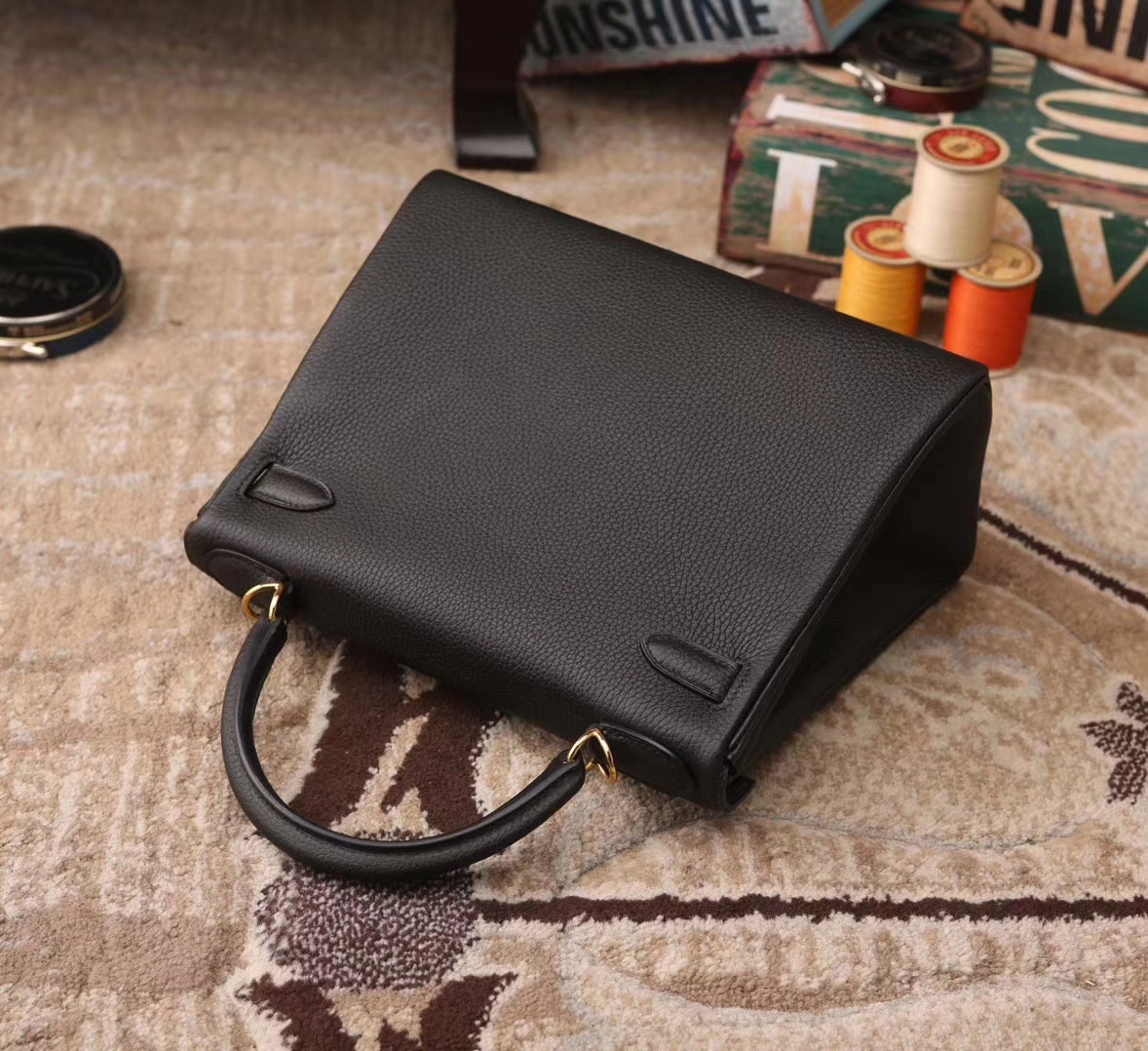 Hermes Kelly 28 CK89 黑色 原厂御用顶级小牛皮 金扣 银扣 现货