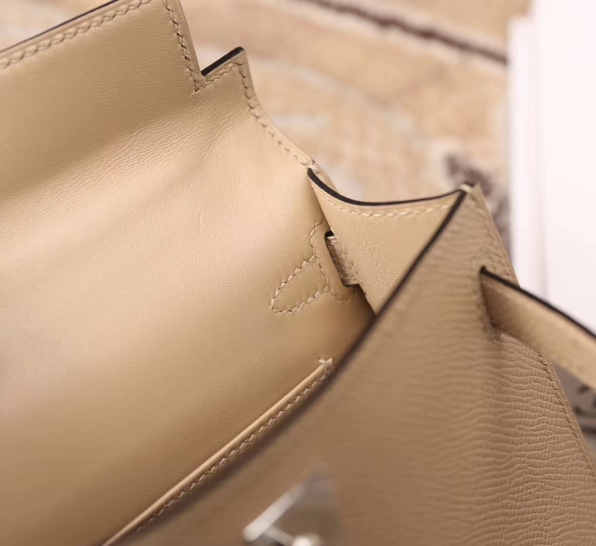Hermes Mini Kelly S2 风衣灰 原厂御用顶级Epsom皮 二代 银扣 订单出货