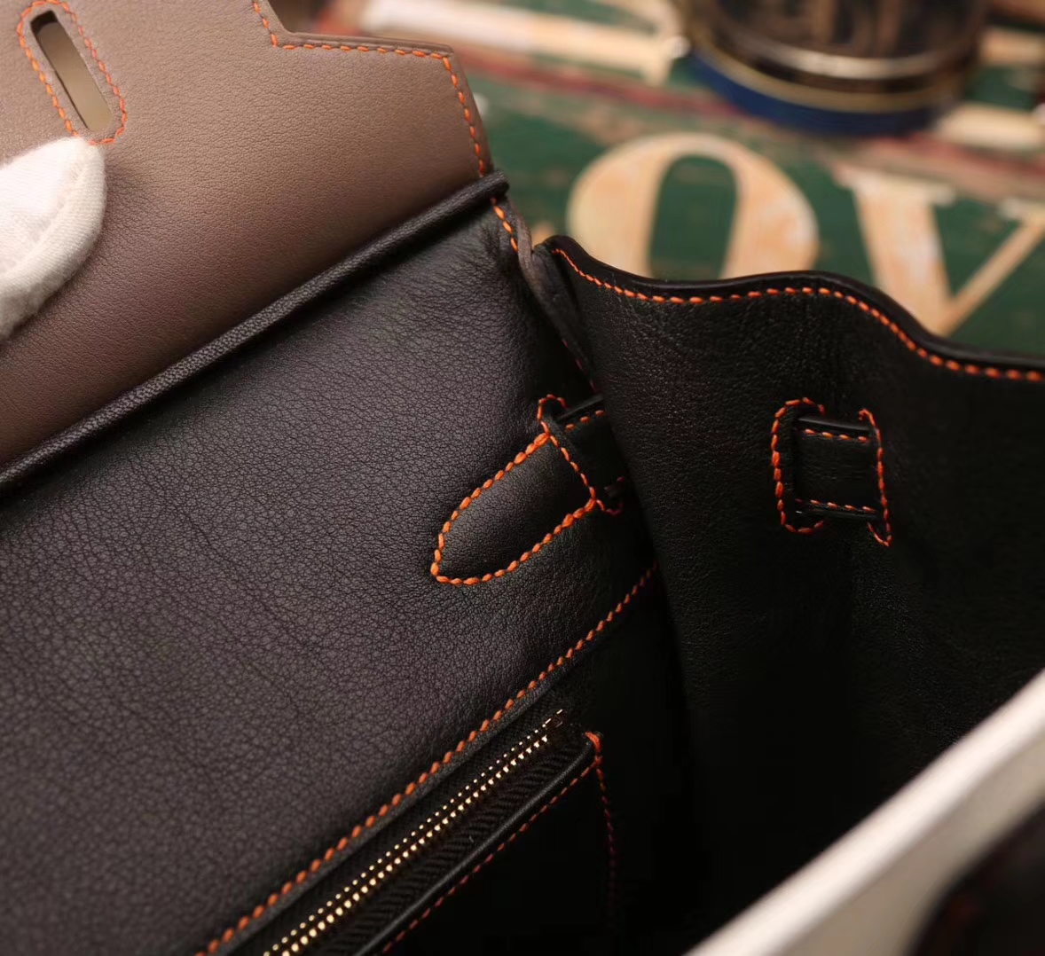 Hermes Birkin 35 白色拼大象灰拼黑色 原厂御用顶级Swift皮 金扣