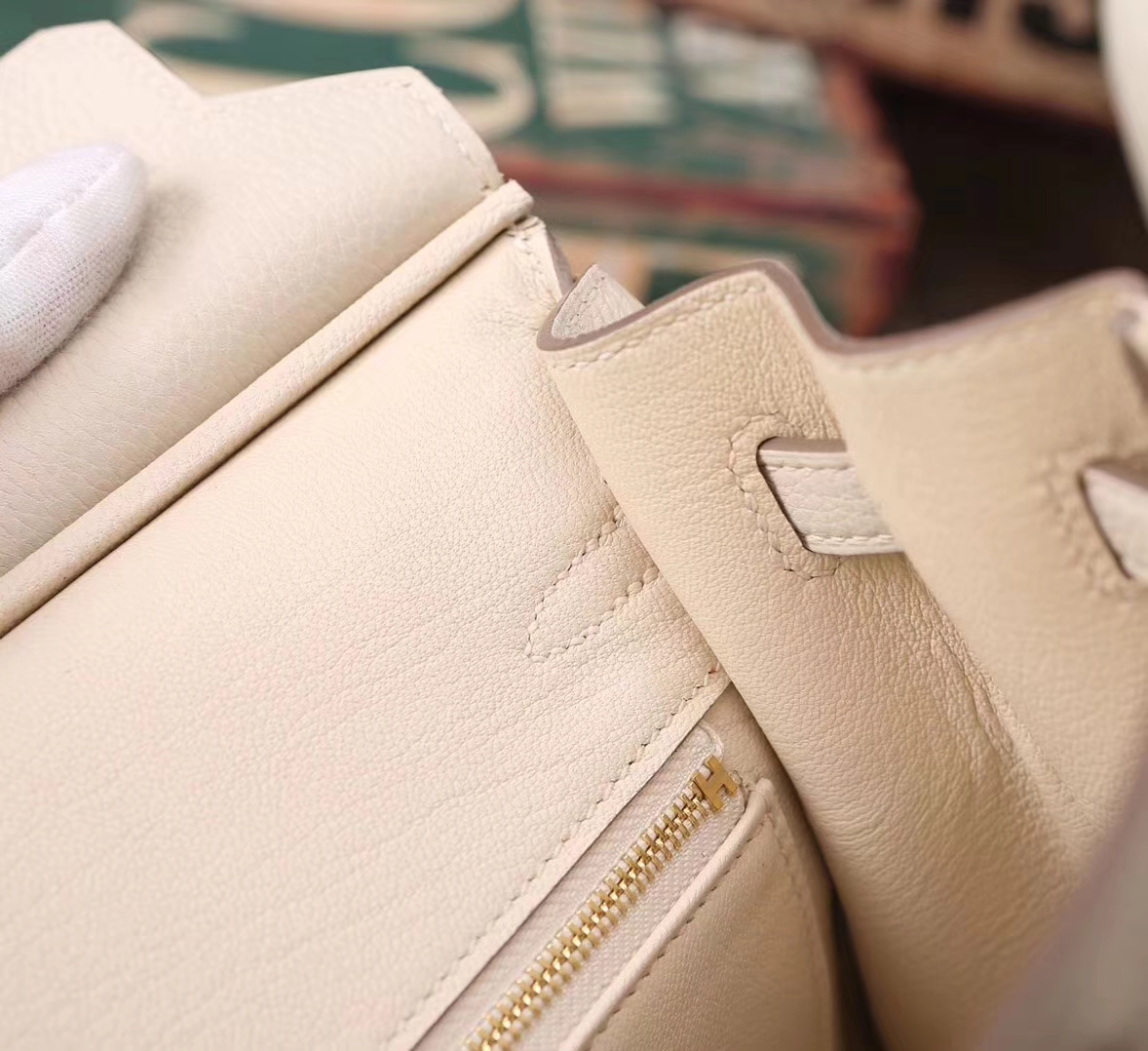 Hermes Birkin 25 奶昔白 原厂御用顶级小牛皮 金扣 现货