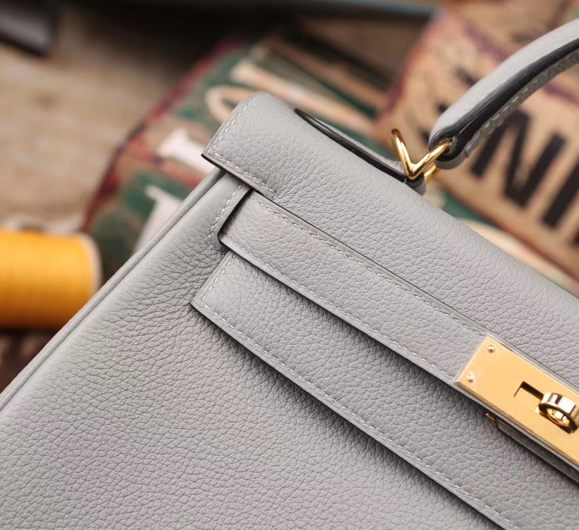 Hermes Kelly 28 4Z 海鸥灰 原厂御用顶级小牛皮 金扣 现货