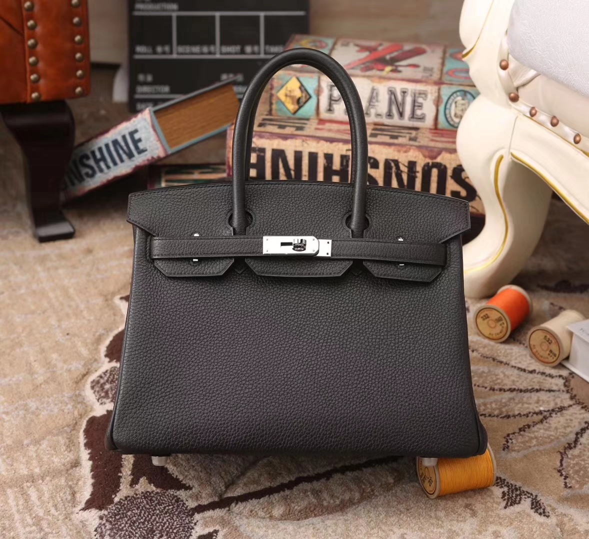 Hermes Birkin 30 CK89 黑色 原厂御用顶级小牛皮 金扣 现货 银扣 订单出货