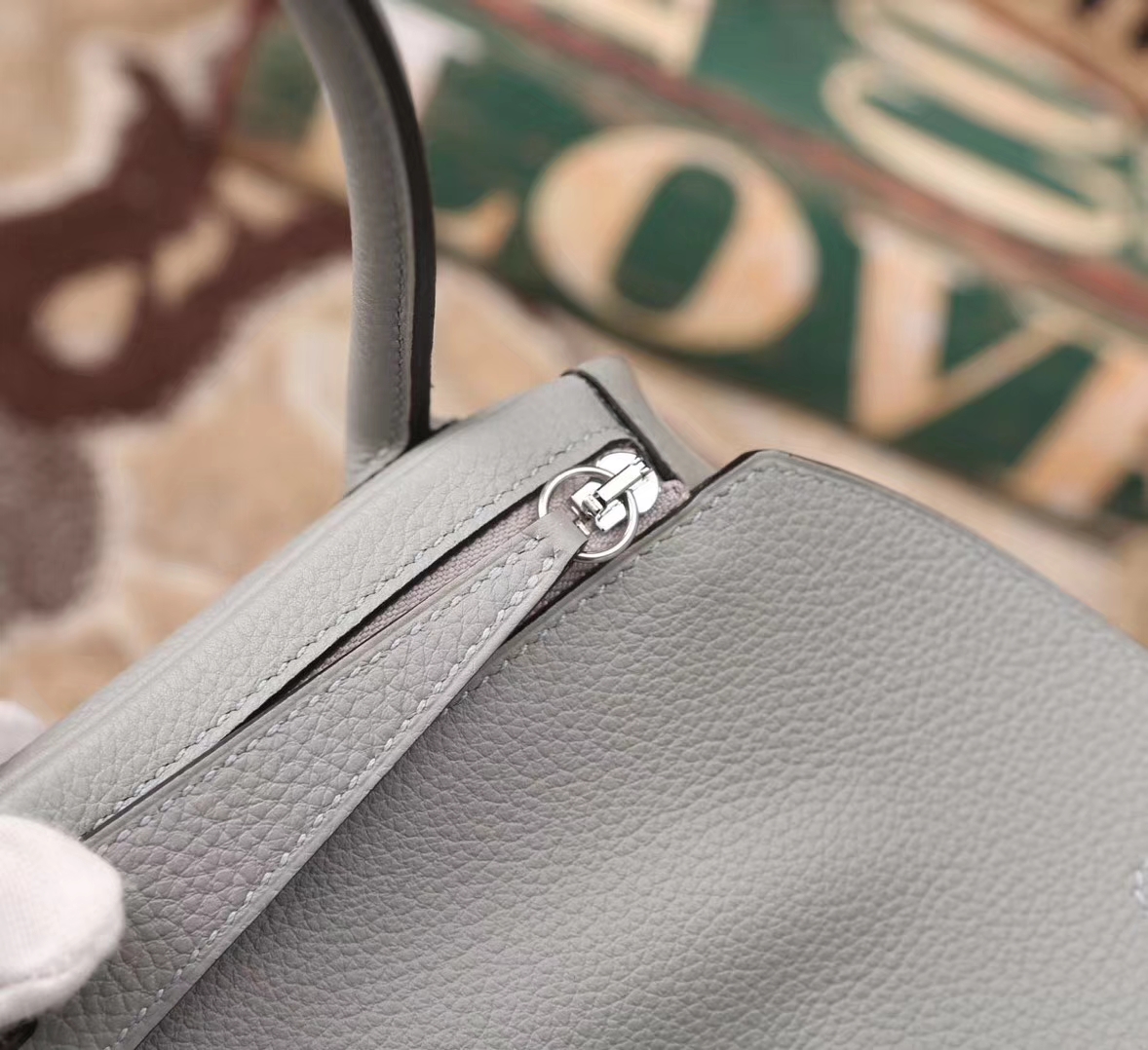 Hermes Lindy 26 8U 冰川蓝 原厂御用顶级小牛皮 银扣 现货