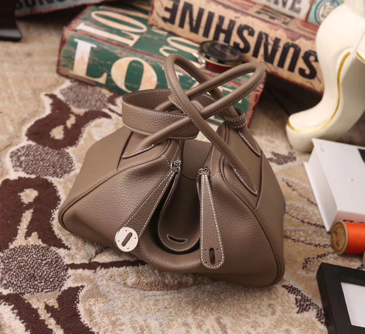 Hermes Lindy 26 CK18 大象灰 原厂御用顶级TC皮 银扣 现货