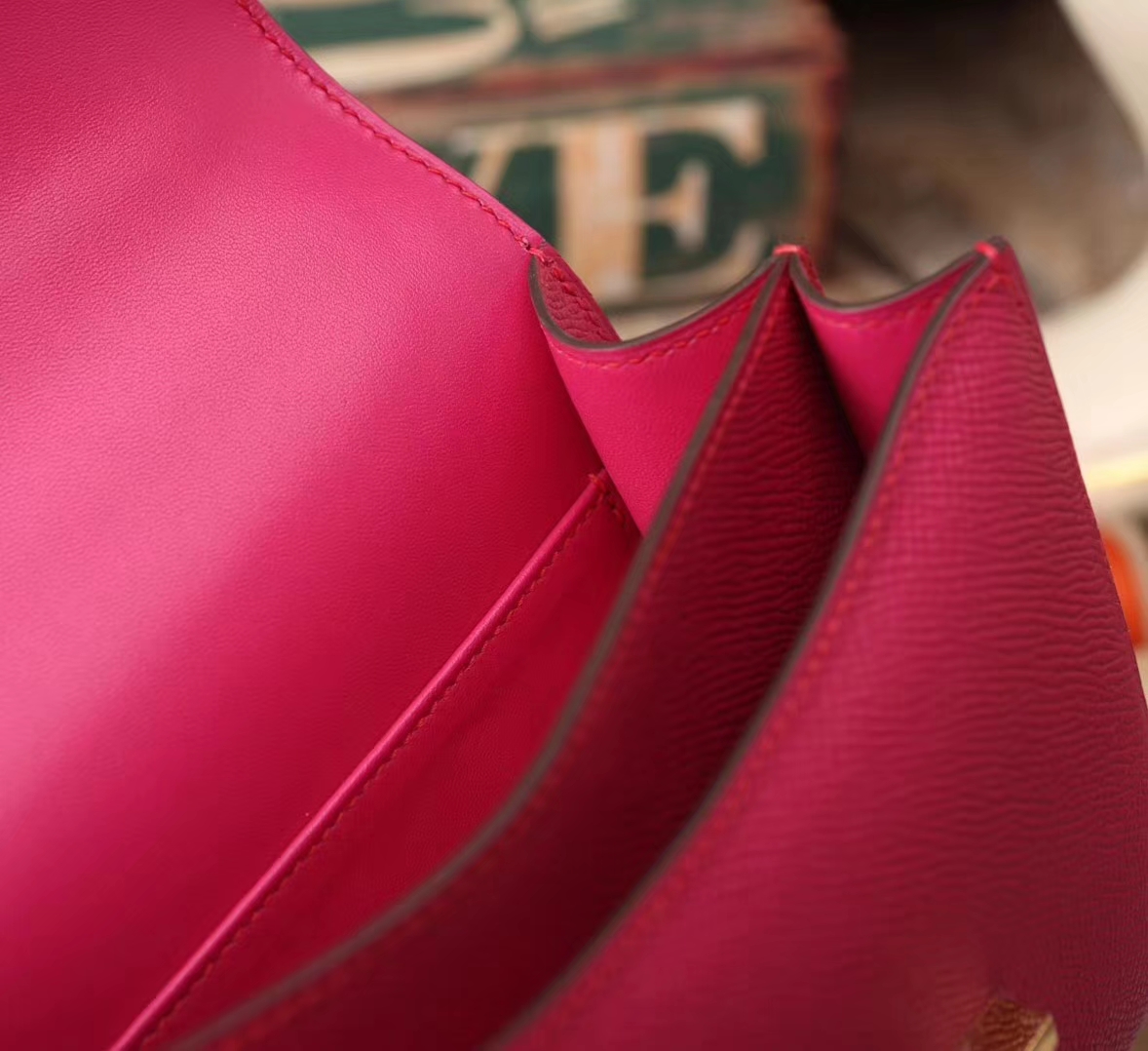 Hermes Constance 19 L3 玫紫色 新色 原厂御用顶级Epsom皮 金扣 现货