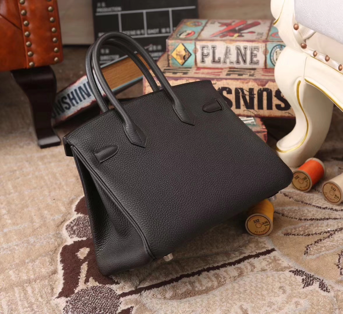 Hermes Birkin 30 CK89 黑色 原厂御用顶级小牛皮 金扣 现货 银扣 订单出货