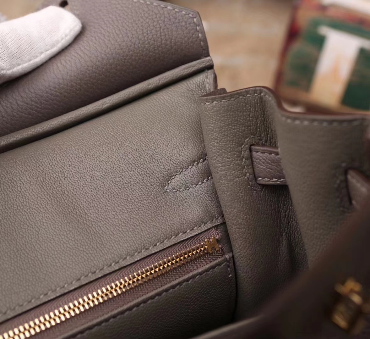 Hermes Birkin 25 8F 锡器灰 原厂御用顶级小牛皮 金扣 银扣 现货