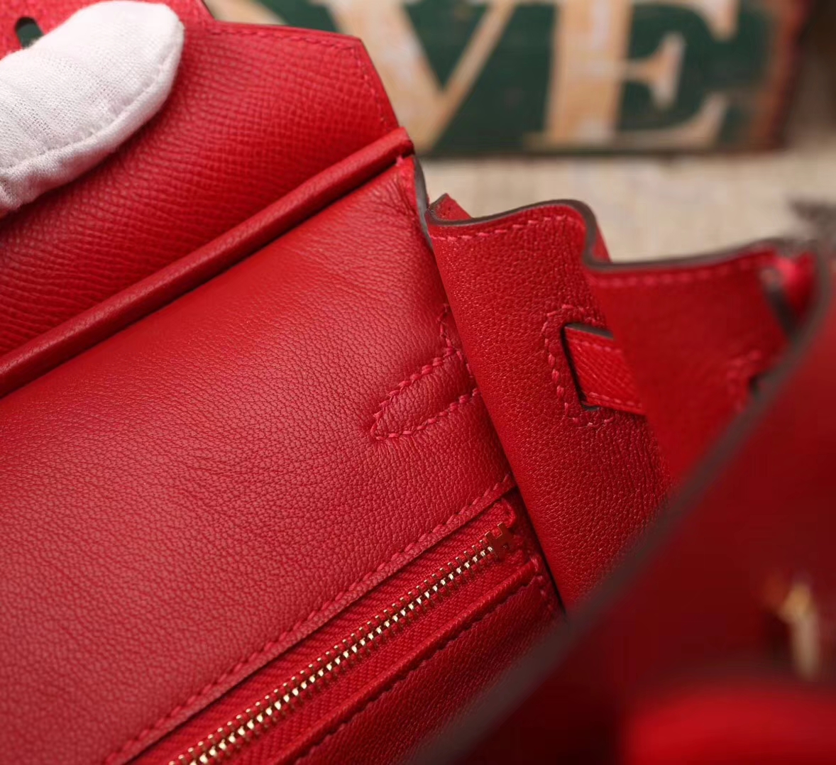Hermes Birkin 25 Q5 中国红 糖果红 原厂御用顶级Epsom皮 金扣 现货