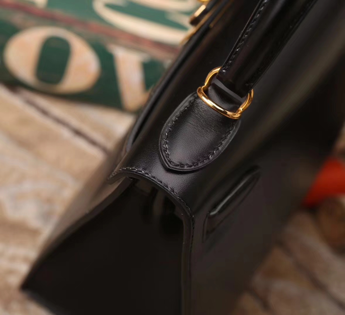 Hermes Kelly 28 CK89 黑色 原厂御用顶级Box皮 外缝 金扣 银扣 现货