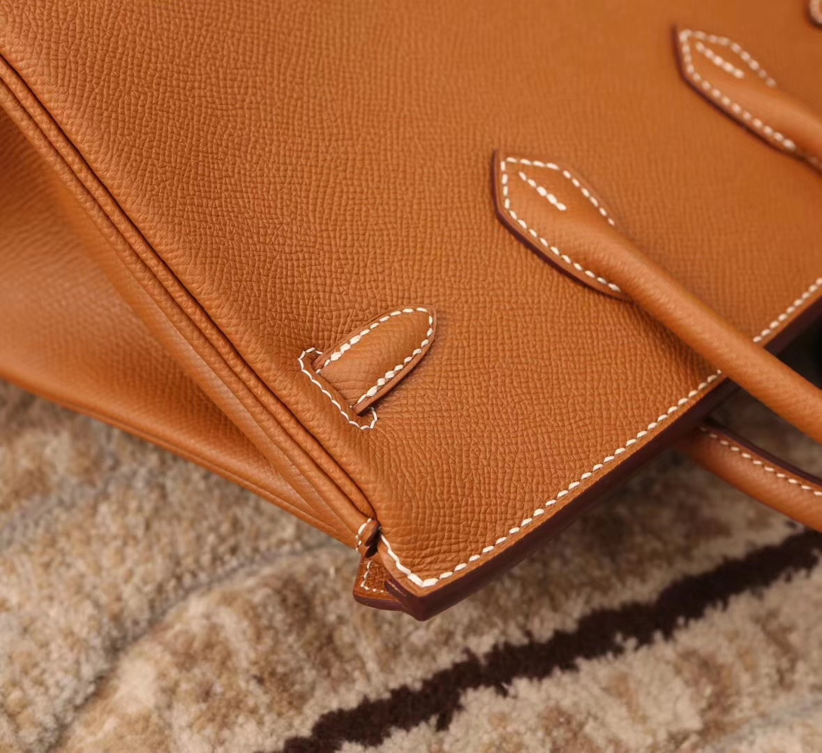 Hermes Birkin 25 C37 浅咖啡 金棕色 原厂御用顶级Epsom皮 金扣 现货