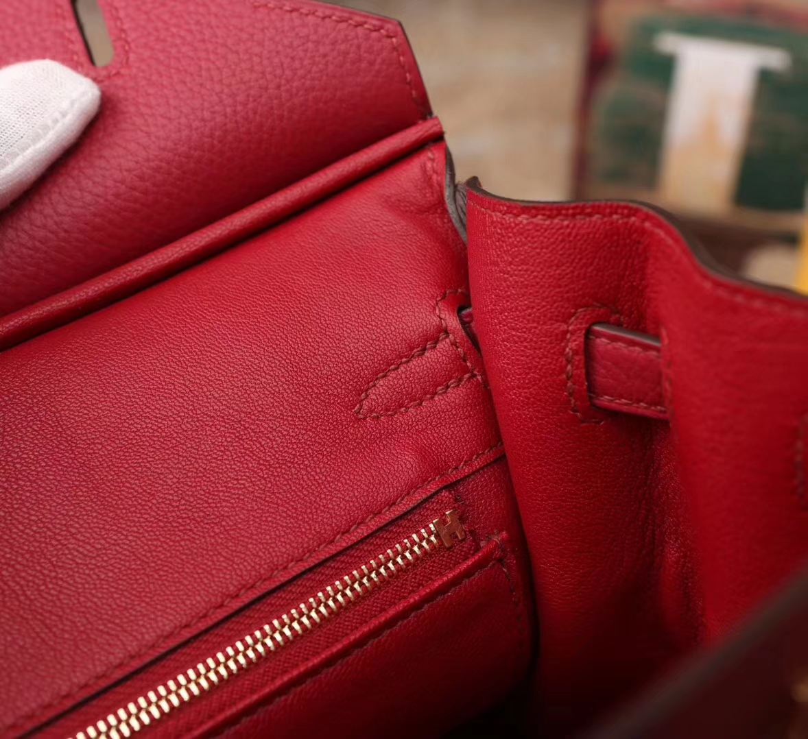 Hermes Birkin 25 K1 石榴红 原厂御用顶级小牛皮 金扣 现货