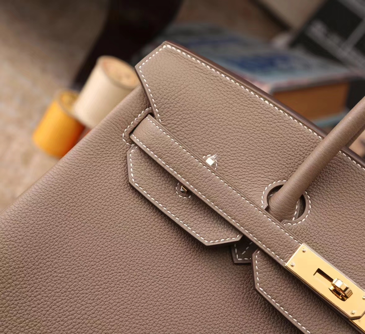 Hermes Birkin 35 CK18 大象灰 原厂御用顶级小牛皮 金扣 银扣 现货