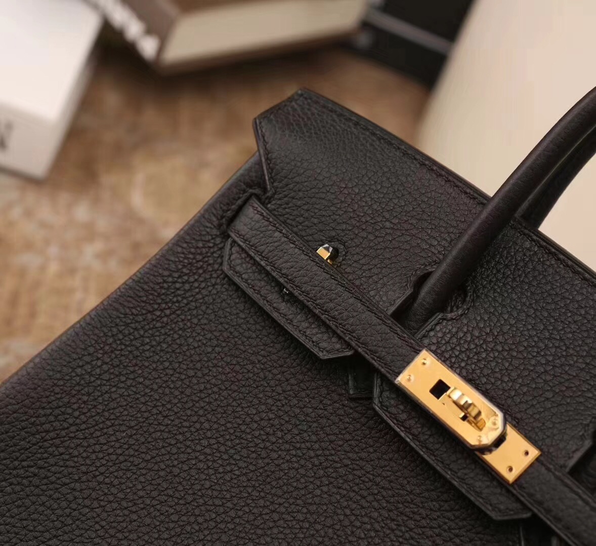 89黑色 原厂御用顶级小牛皮 Birkin 25 金扣 银扣