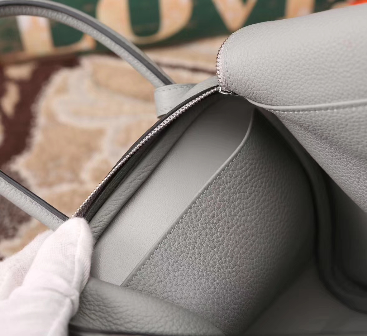 Hermes Lindy 26 8U 冰川蓝 原厂御用顶级小牛皮 银扣 现货