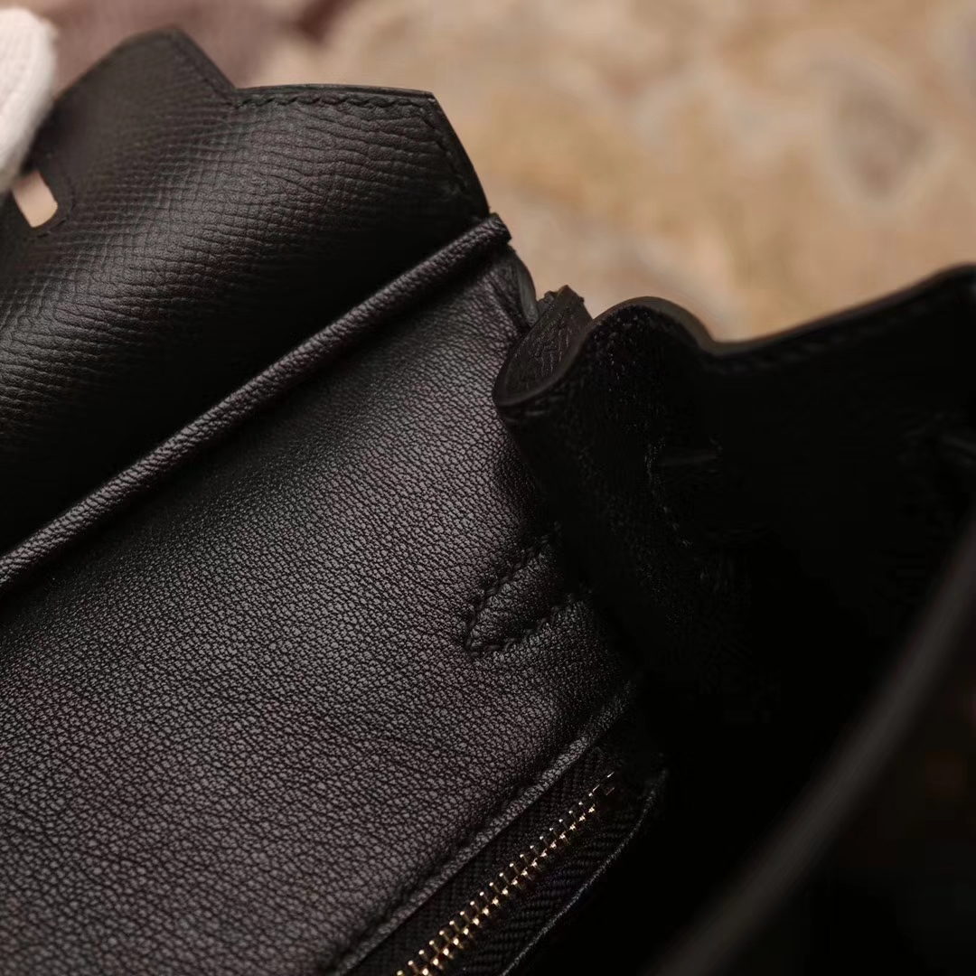 Hermes爱马仕 Birkin 25 CK89 黑色 原厂御用顶级Epsom皮 金扣 现货