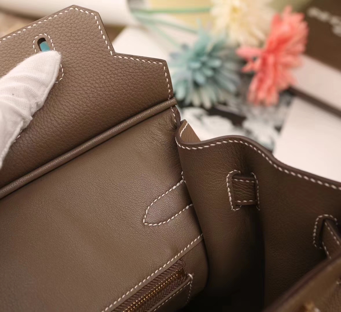 Hermes爱马仕 Birkin 30 CK18 大象灰 原厂御用顶级小牛皮 金扣 现货