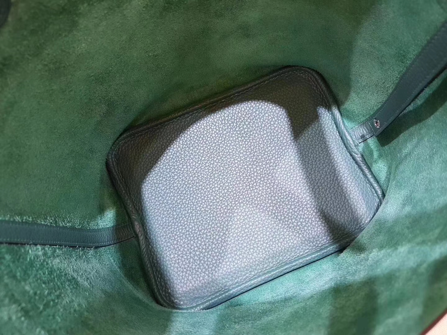 Hermes爱马仕 picotin 22cm 孔雀绿 原厂御用顶级TC皮 全手工 现货