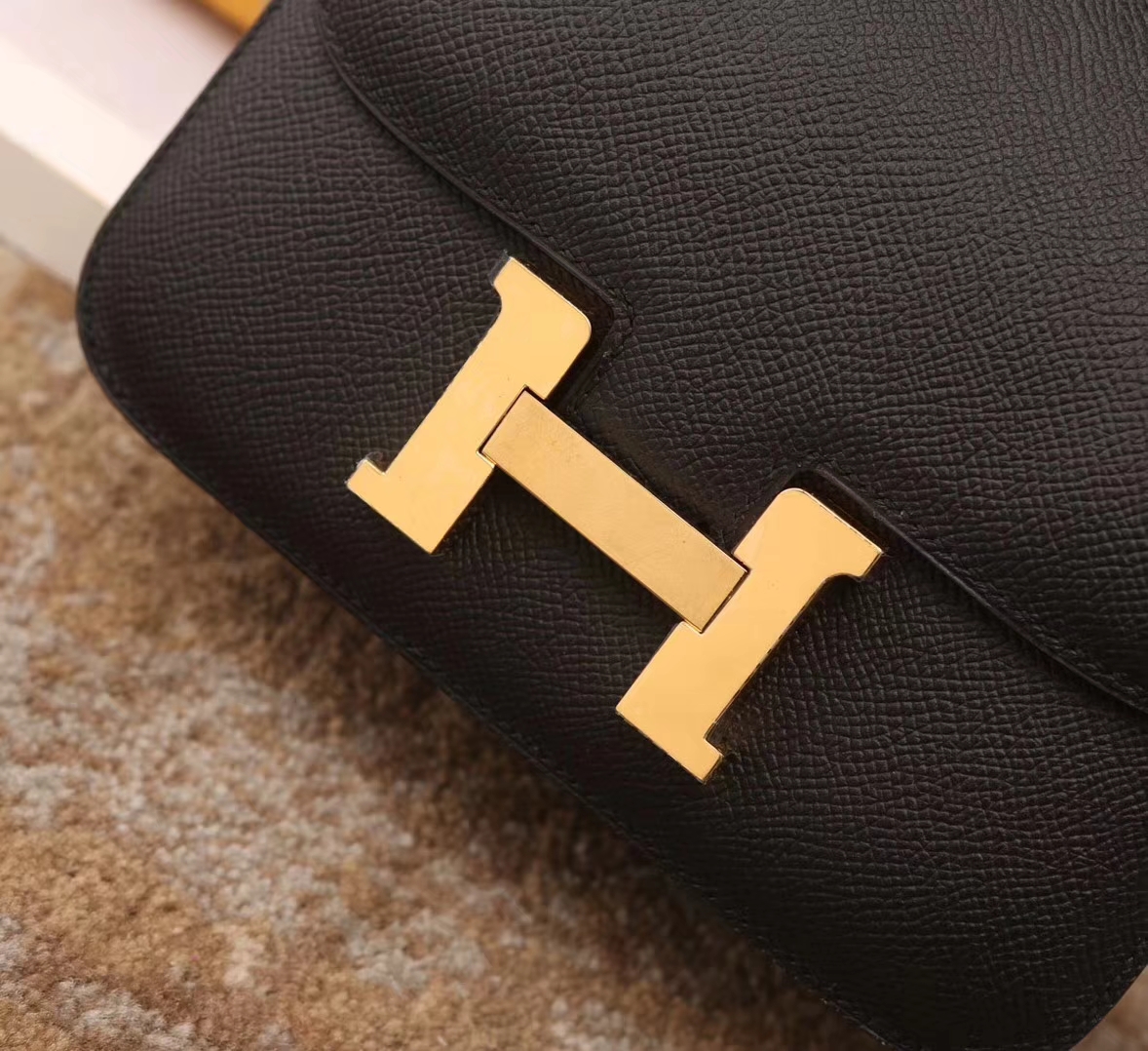 Hermes爱马仕 Constance 24 CK89 黑色 原厂御用顶级Epsom皮 金扣 现货
