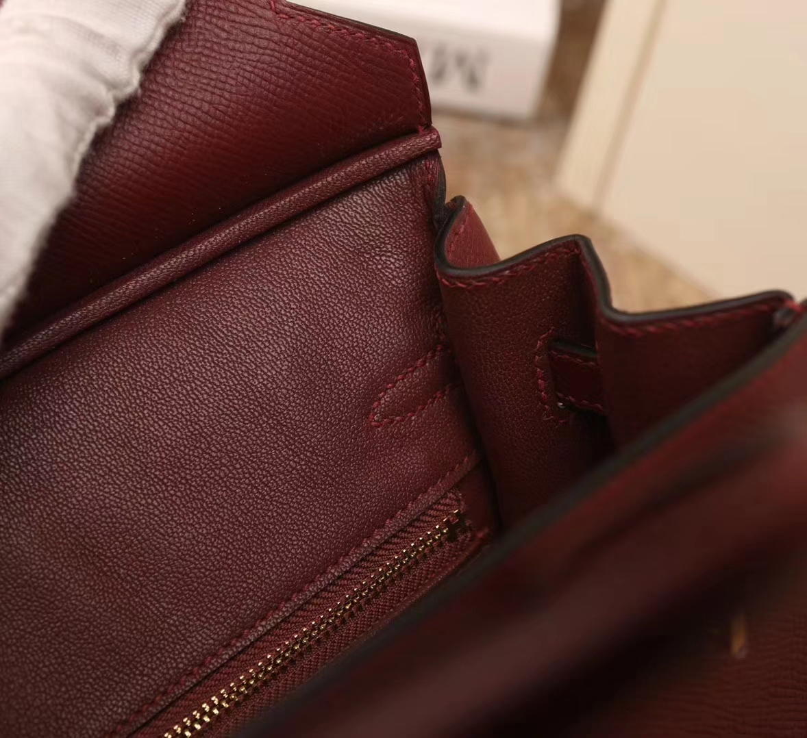 Hermes爱马仕 Birkin 25 爱马仕红 原厂御用顶级Epsom皮 金扣