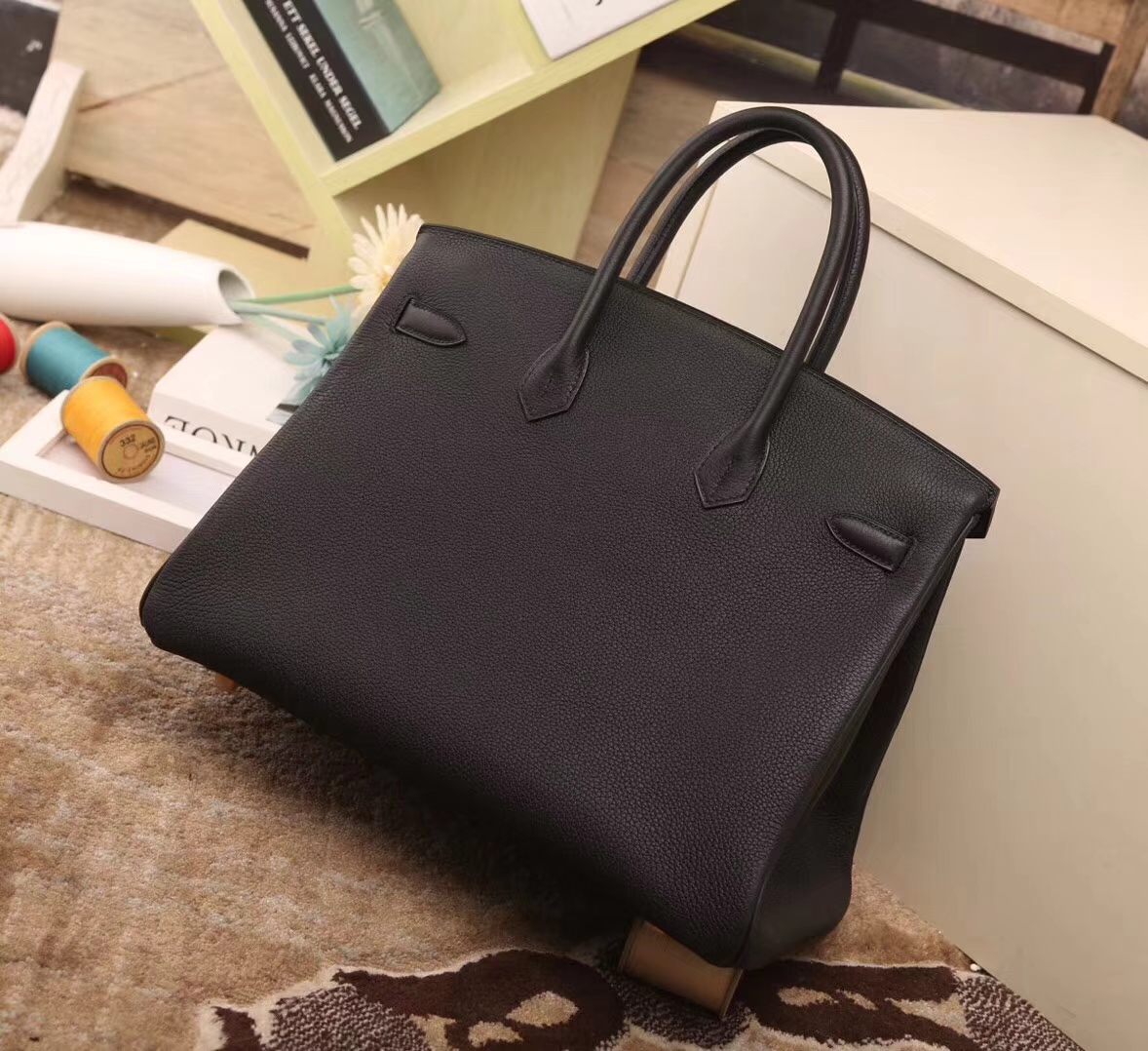 Hermes爱马仕 CK89 黑色 原厂御用顶级小牛皮 Birkin 30 金扣 银扣 现货