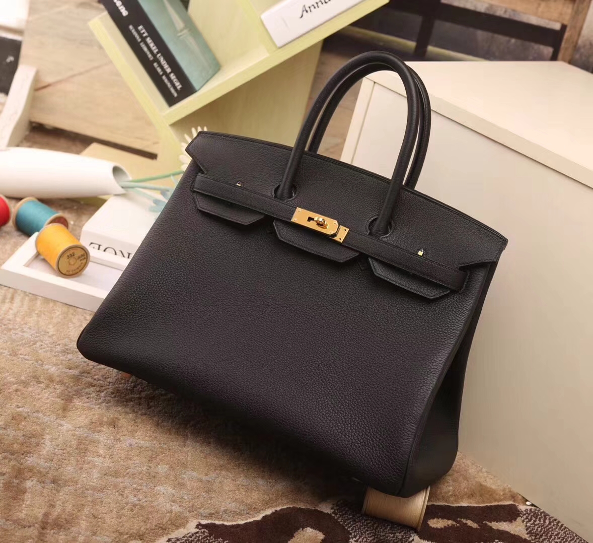 Hermes爱马仕 CK89 黑色 原厂御用顶级小牛皮 Birkin 30 金扣 银扣 现货
