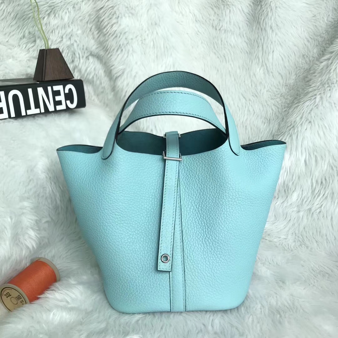 Hermes爱马仕 马卡龙 原厂御用顶级Togo 皮 Picotin  Lock 18cm 现货