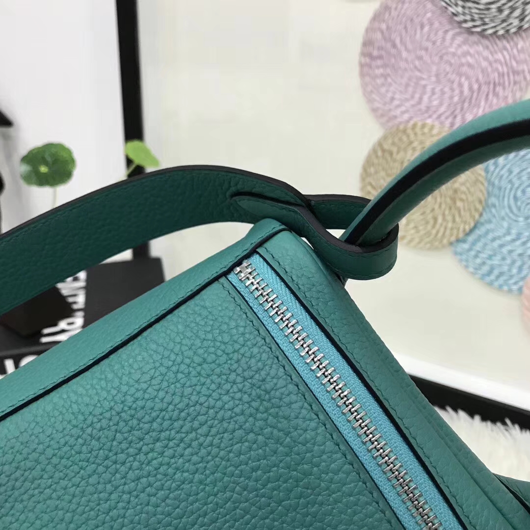Hermes爱马仕 森林绿 原厂御用顶级TC皮 Lindy 26金扣