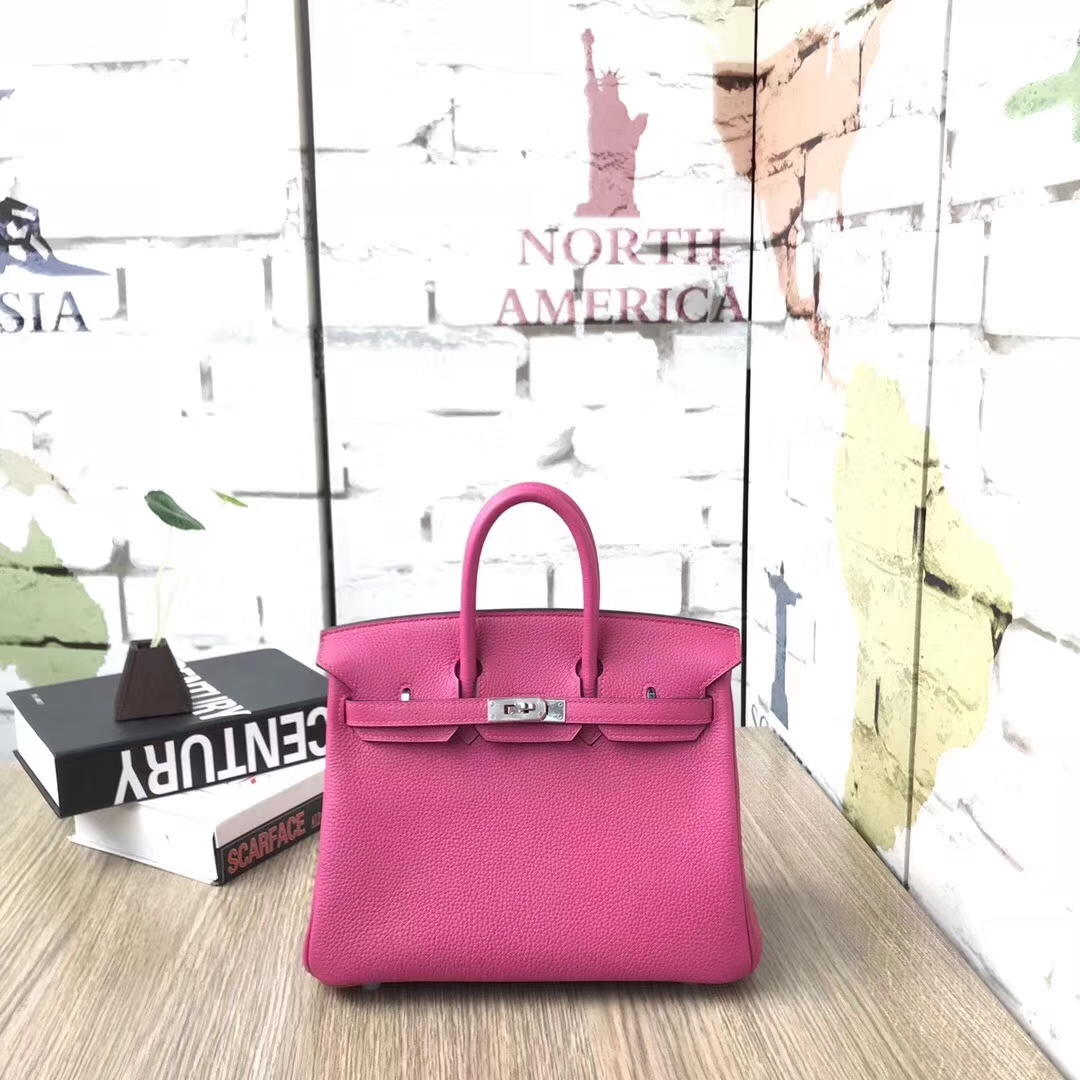 Hermes爱马仕 L3 玫瑰紫 原厂御用顶级小牛皮 Birkin 25 金扣 银扣 现货