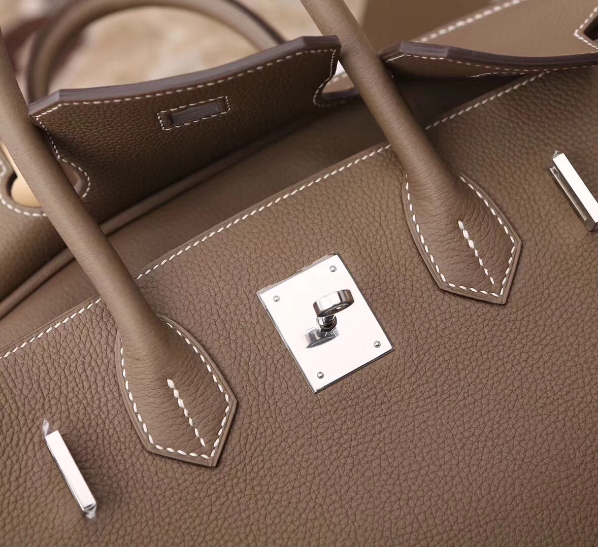 Hermes 爱马仕 CK18 大象灰 原厂御用顶级小牛皮 Birkin 30 金扣   银扣 现货