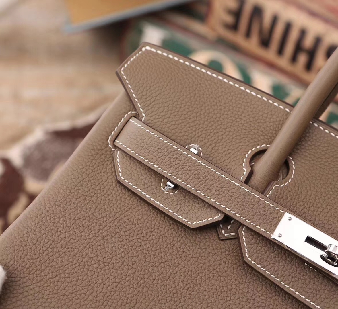 Hermes 爱马仕 CK18 大象灰 原厂御用顶级小牛皮 Birkin 30 金扣   银扣 现货