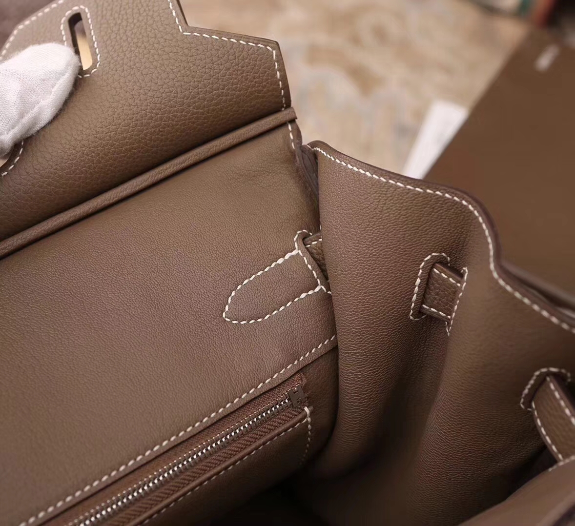 Hermes 爱马仕 CK18 大象灰 原厂御用顶级小牛皮 Birkin 30 金扣   银扣 现货
