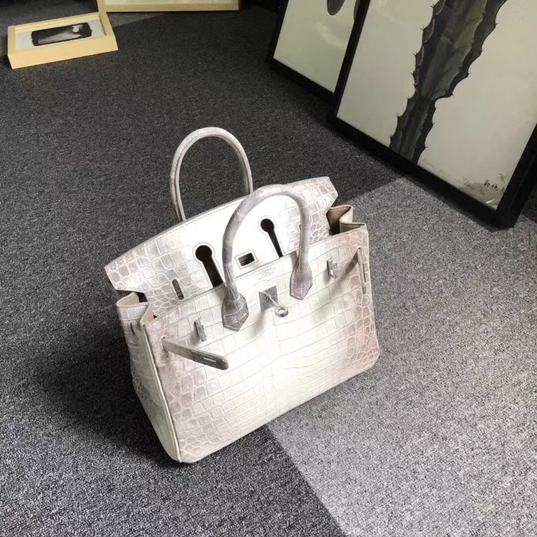 Hermes爱马仕 喜马拉雅色 Birkin 25 银扣