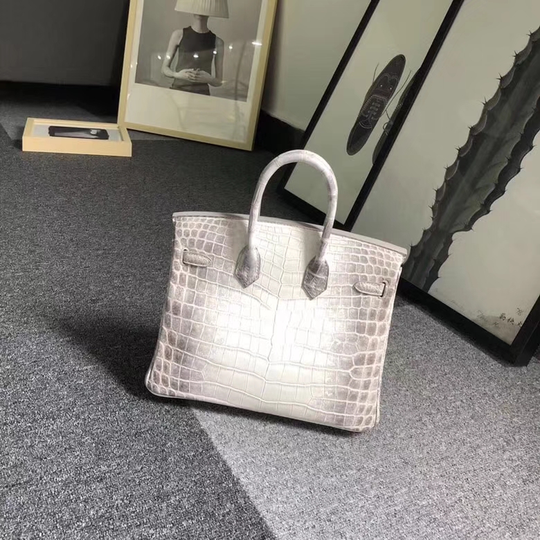 Hermes爱马仕 喜马拉雅色 Birkin 25 银扣