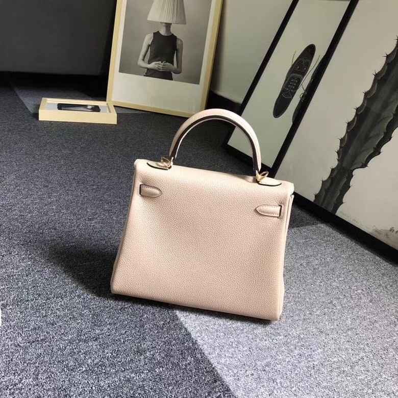 Hermes爱马仕 S2 风衣灰 原厂御用顶级小牛皮 Kelly 25 金扣 现货