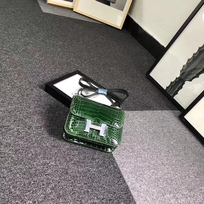 Hermes爱马仕 Constance 19 亮面 银扣