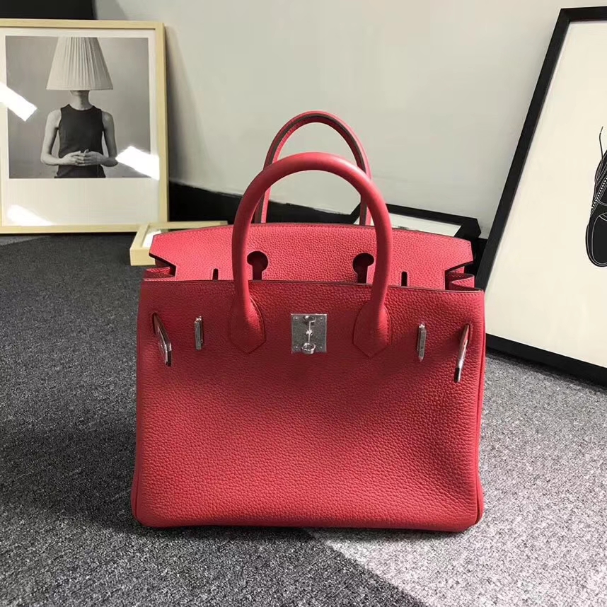 Hermes爱马仕 Q5 国旗红 原厂御用顶级小牛皮 Birkin 30 金扣 银扣 现货