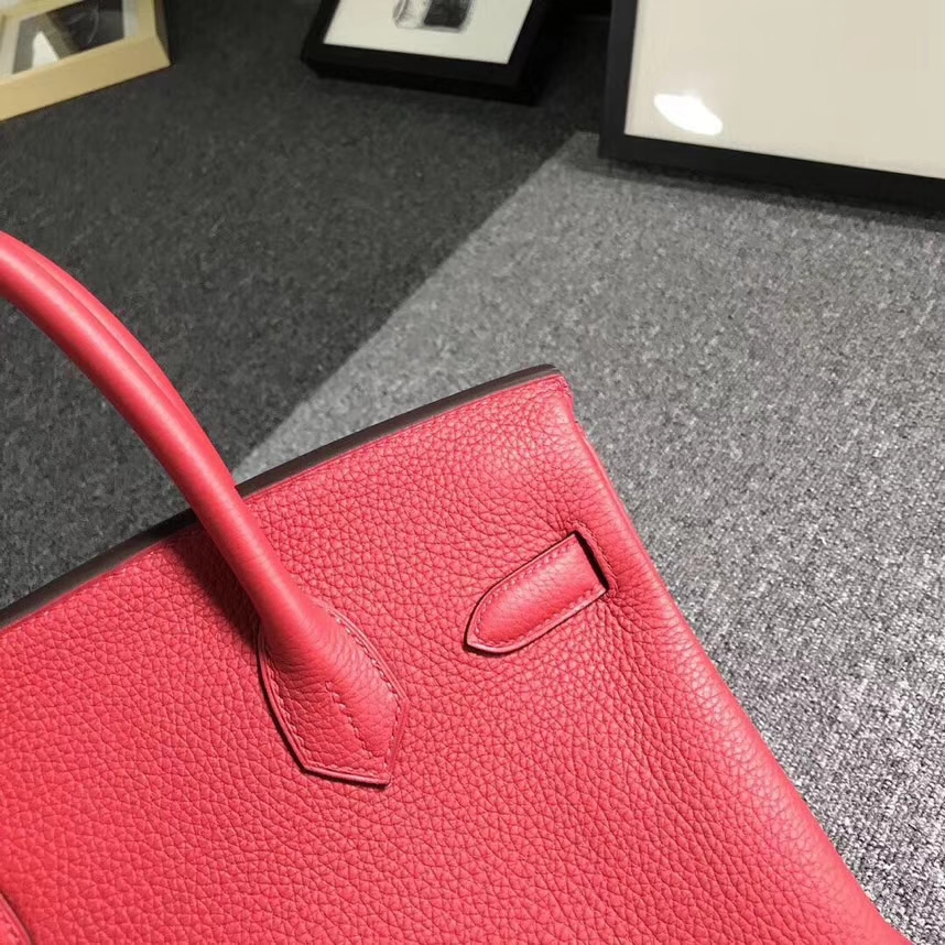 Hermes爱马仕 Q5 国旗红 原厂御用顶级小牛皮 Birkin 30 金扣 银扣 现货