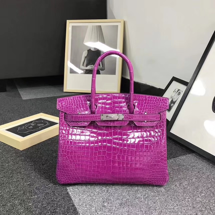 Hermes爱马仕 Birkin 30 玫红色