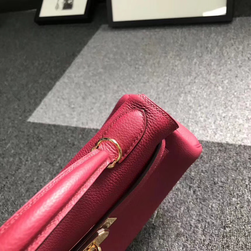 Hermes爱马仕 K1 石榴红 原厂御用顶级小牛皮 Kelly 28 金扣 现货