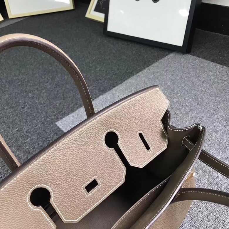 Hermes爱马仕 CK18 大象灰 原厂御用顶级小牛皮 Birkin 30 金扣 银扣 现货