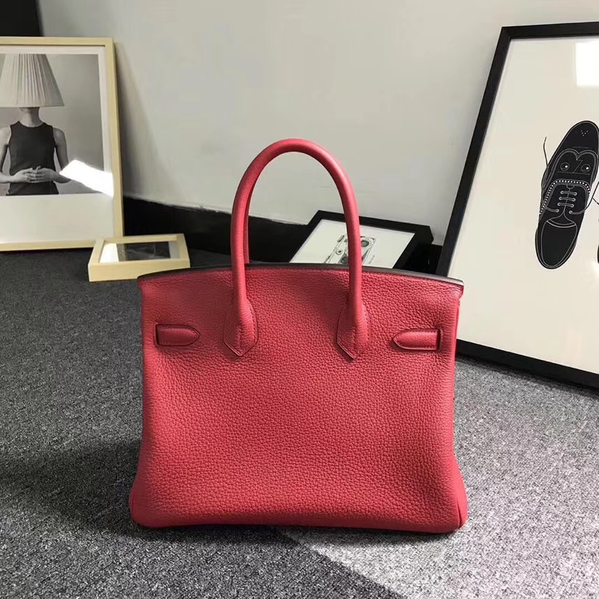 Hermes爱马仕 Q5 国旗红 原厂御用顶级小牛皮 Birkin 30 金扣 银扣 现货