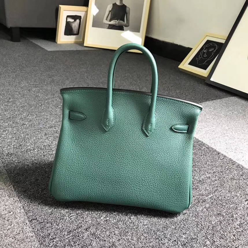 Hermès（爱马仕）Z6 孔雀绿 原厂御用顶级小牛皮 Birkin 25 金扣 现货
