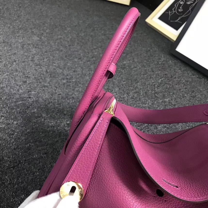 Hermes爱马仕 K5 托斯卡 原厂御用顶级小牛皮 Lindy 26 金扣
