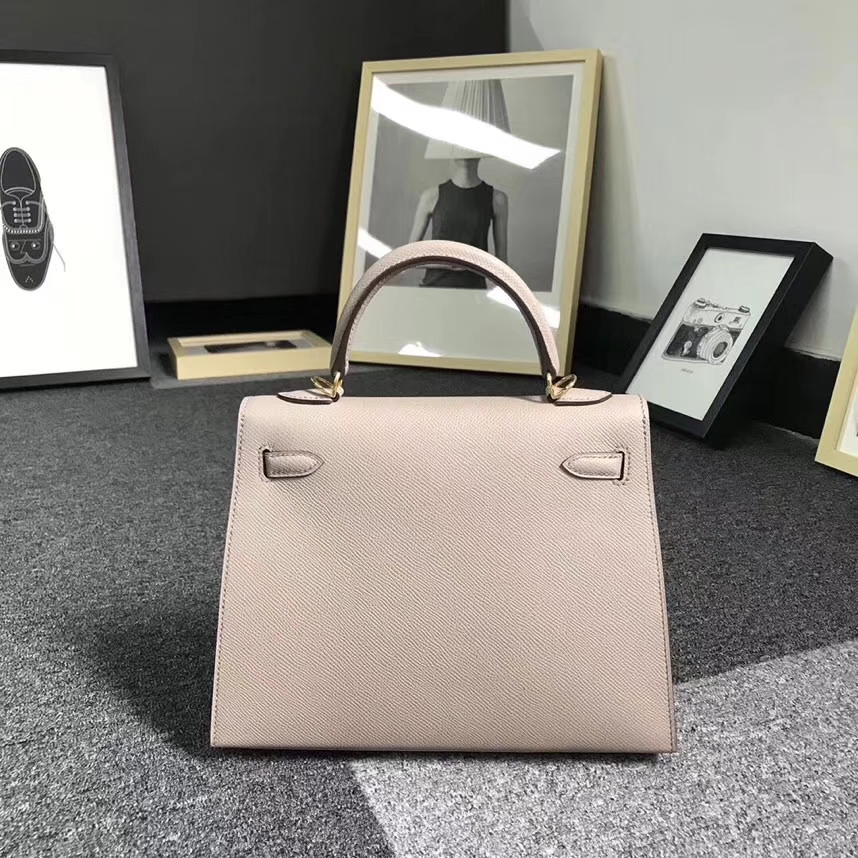 Hermès（爱马仕）M8 巴黎灰 沥青灰 原厂御用顶级Epsom 皮 Kelly 25 外缝 金扣 现货