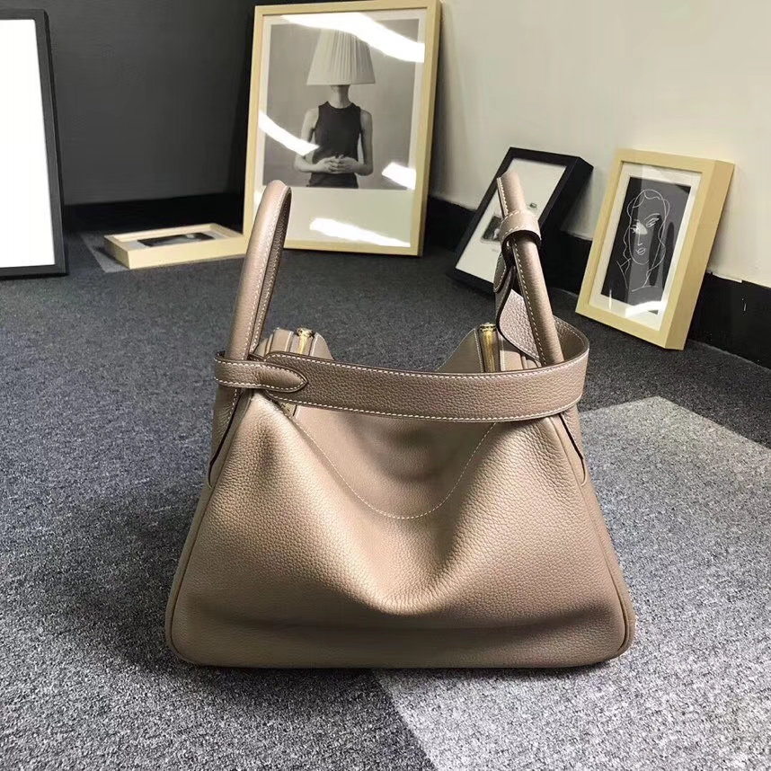 Hermès（爱马仕）CK18 大象灰 原厂御用顶级小牛皮 Lindy 30 金扣 银扣 现货