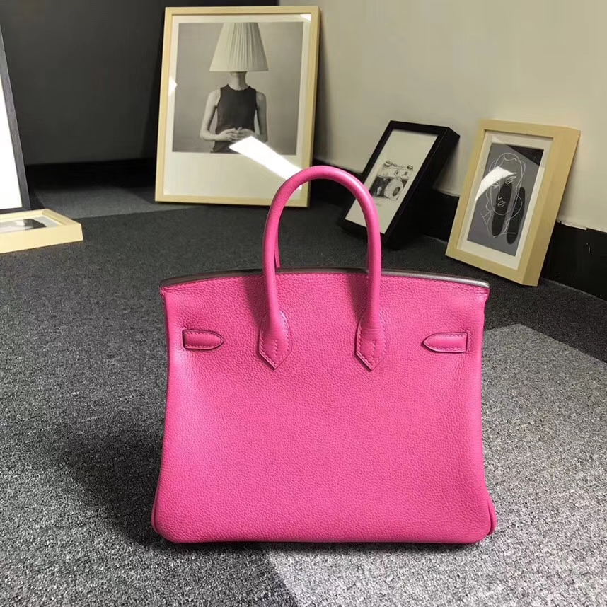 Hermès（爱马仕）L3 玫瑰紫色 原厂御用顶级小牛皮 Birkin 25 金扣 银扣 现货