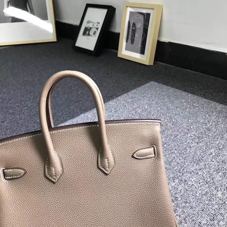 Hermès（爱马仕）CK18 大象灰 原厂御用顶级小牛皮 Birkin 25 银扣 现货