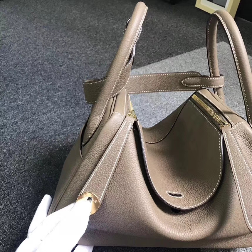 Hermès（爱马仕）CK18 大象灰 原厂御用顶级小牛皮 Lindy 30 金扣 银扣 现货